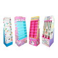 Custom Student Retail Store POP Cardboard Toy Display Rack Stand Promotion Floor Cardboard Display Stand for Lolliops Plush Toys