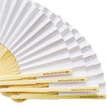 Cheap White Wedding Fans Souvenirs Gifts Paper Folding Fans