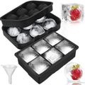 Hot Selling Portable 6 Holes Reusable Whiskey Ice Cube Sphere Maker Mold Silicone Ice Ball Maker