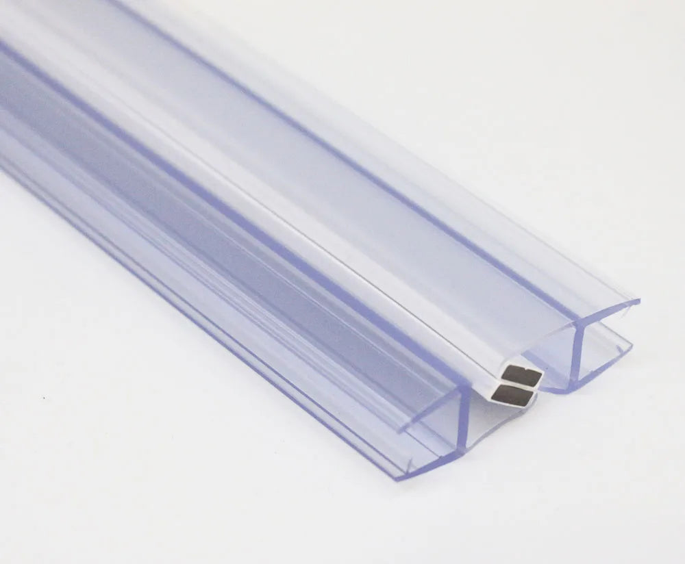 PVC Shower Screen Waterproof Door Bottom Sealing Strips for Glass Door 6mm-12mm  Sealing Strips 6mm