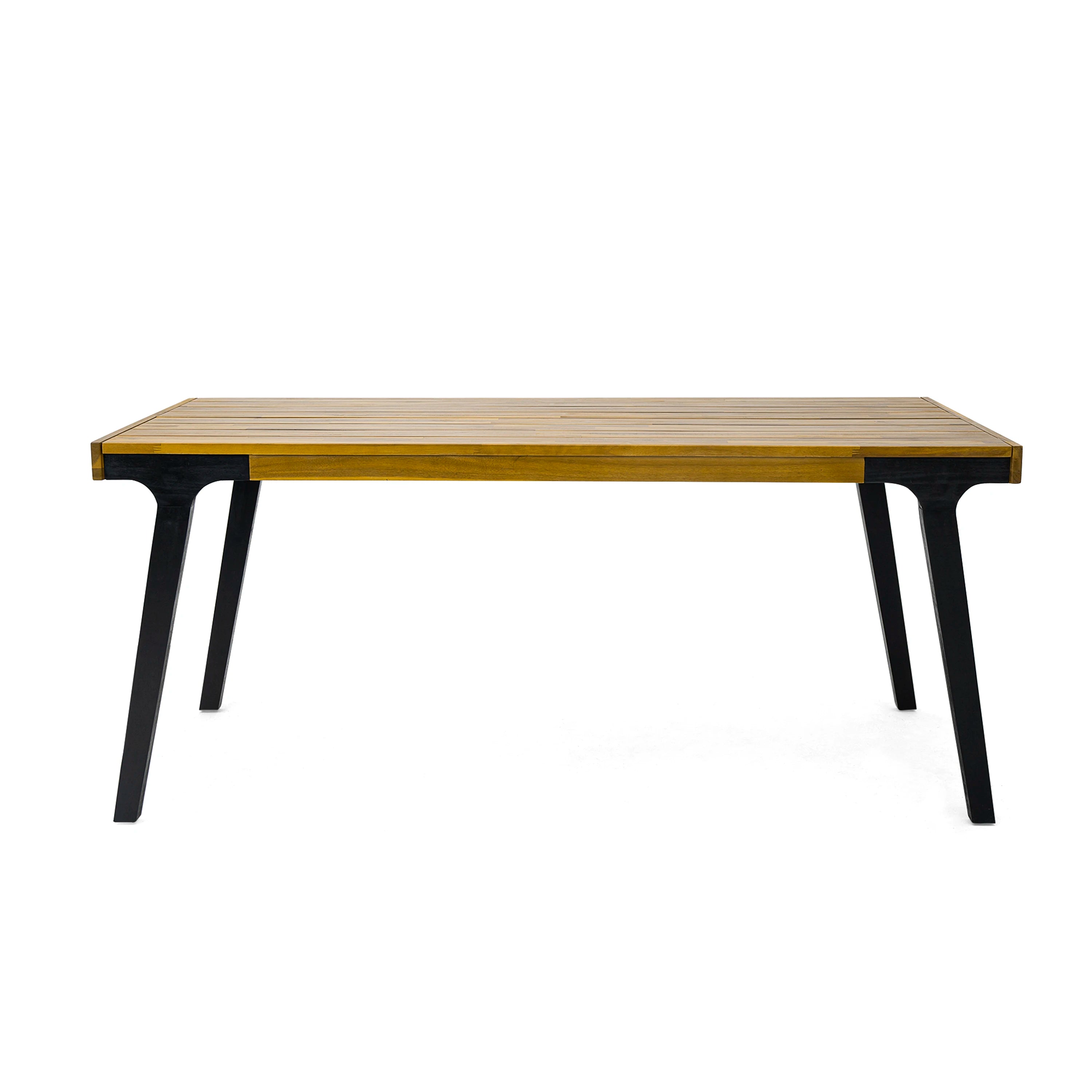 Solid Wood Modern Outdoor Dining Table Garden & Courtyard Use