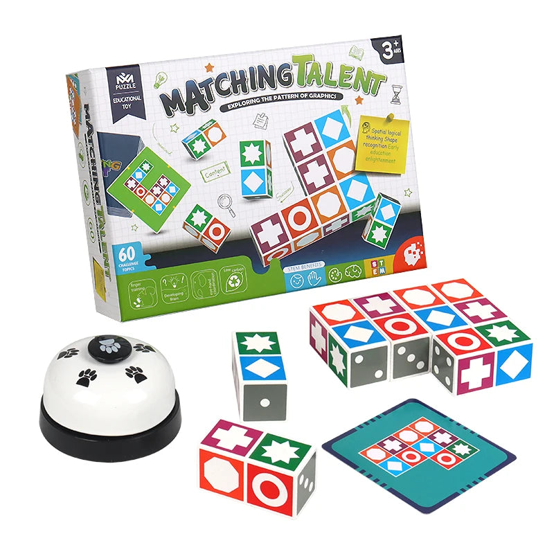 Paired Building Blocks Games Children Logical Thinking Training Early Educational Puzzle Battle Board Games Toys for Kids