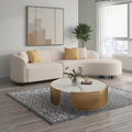 Luxury Two-Seat Reclining Coach Sofa with Sponge Filling for Basement Apartment Mall Hotel Villa School Park or Workshop