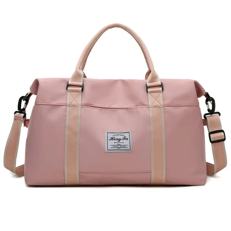 Expandable Fashion Colorful Designer Pattern Waterproof Dry Wet Separate Sports Gym Duffel Tote Overnight Travel Bag
