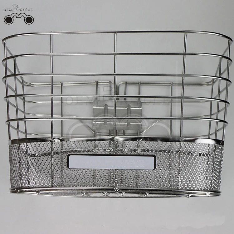 Oembicycle Cheap Stainless Bicycle Front Basket