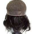Elegant Hair Black Color Human Hair Men Full Wig for Man