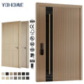 China Top Manufacturer Custom Modern Wood Pivot Door Solid Core Pivot Wooden Front Doors Pivot Door and Frame