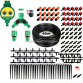 40M Garden Automatic Self Watering Nozzle Kit Plant Vegs Water Micro Drip Sprayer Irrigation System Timer Set Home Tools