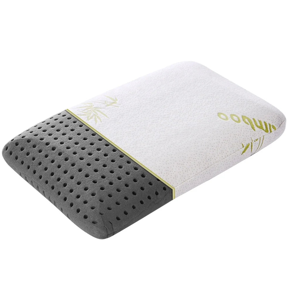 OEM Healthy Sleeping Airflow Perforation Honeycomb Standard Bed Bamboo Charcoal Sleep Memory Foam Pillow