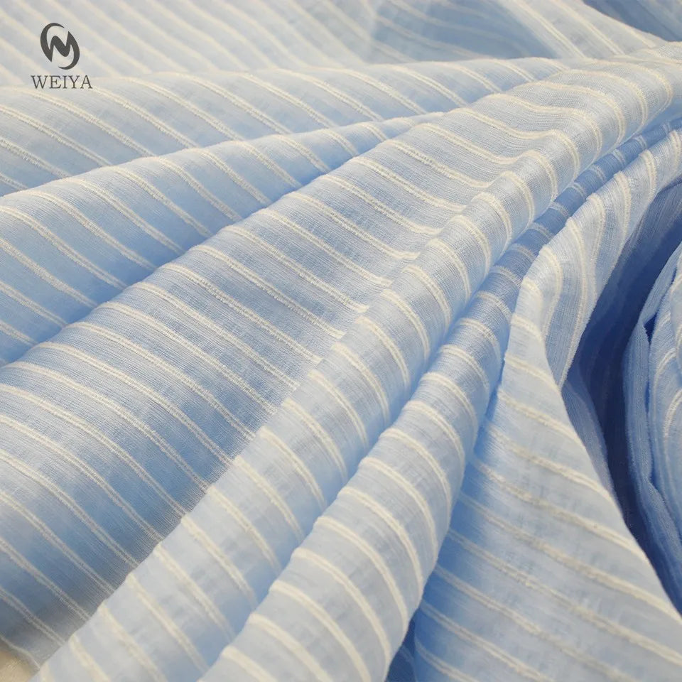 Beautiful Girl Gauze Tulle Skirt Four Ingredients Blended Stripe Polyester Nylon Rayon Lyocell Fabric