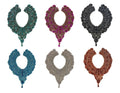 WDP-165 Keering New York High Shine Glass Rhinestone Choker Collar Neck Panel Applique for Prom Dresses