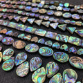 Factory Price Different Shape Natural Abalone Shell Beads with Hole Wholesale Waterdrop Abalone Beads for Jewelry Making