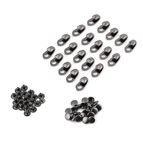 Shoe Lace Hooks Boot Hooks Lace Fittings With Rivets for Repair/Camp/Hike/Climb Accessories