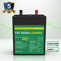 Home Solar Energy Storage Lifepo4 Cart Pack Battery Phosphate Battery Lithium Ion Battery 12V 200ah 202ah