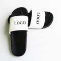 OEM Custom White Slides Footwear Sandal PVCDesign Logo Slippers Men Plain Blank Slide Customized Logo Women Black PVC Shoes