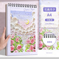 Professional School Student Art Smooth Drawing A4 Spiral Hard Cover Sketch Book