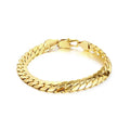 Canada Fashion Jewelry Wholesale 18k Gold Heavy Men Bracelet Stainless Steel Bracelet Link