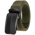 New Men's Canvas Belt Automatic Buckle Belts No Ratchet Fabric Belt Polyester Outdoor Wholesale LQbelt Factory