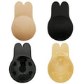 OEM Custom 100% Cotton Cute Rabbit Ear Nipple Covers Lift Traceless Breathable Adhesive Pull-up Adhesive Bra for Sexy Lingerie