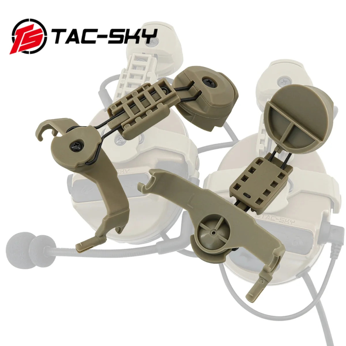 TS TAC-SKY Tactical Headset Accessories Arc Rail Adapter for FAST Series Helmets ACH Series Helmets  MICH Helmets