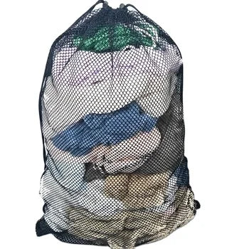 Heavy-Duty Eco-friendly 24x36 Inches Home Mesh Cloth Washing Drawstring Bag Sturdy Polyester Custom Color Logo Available Factory