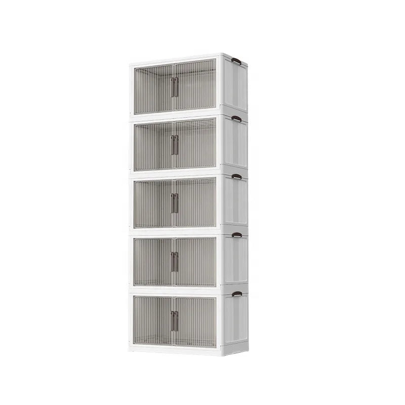 60 Sides Wide Collapsible Plastic Storage Foldable Cabinet High Quality Storage Container Baby Toys Snacks Storage Cabinet