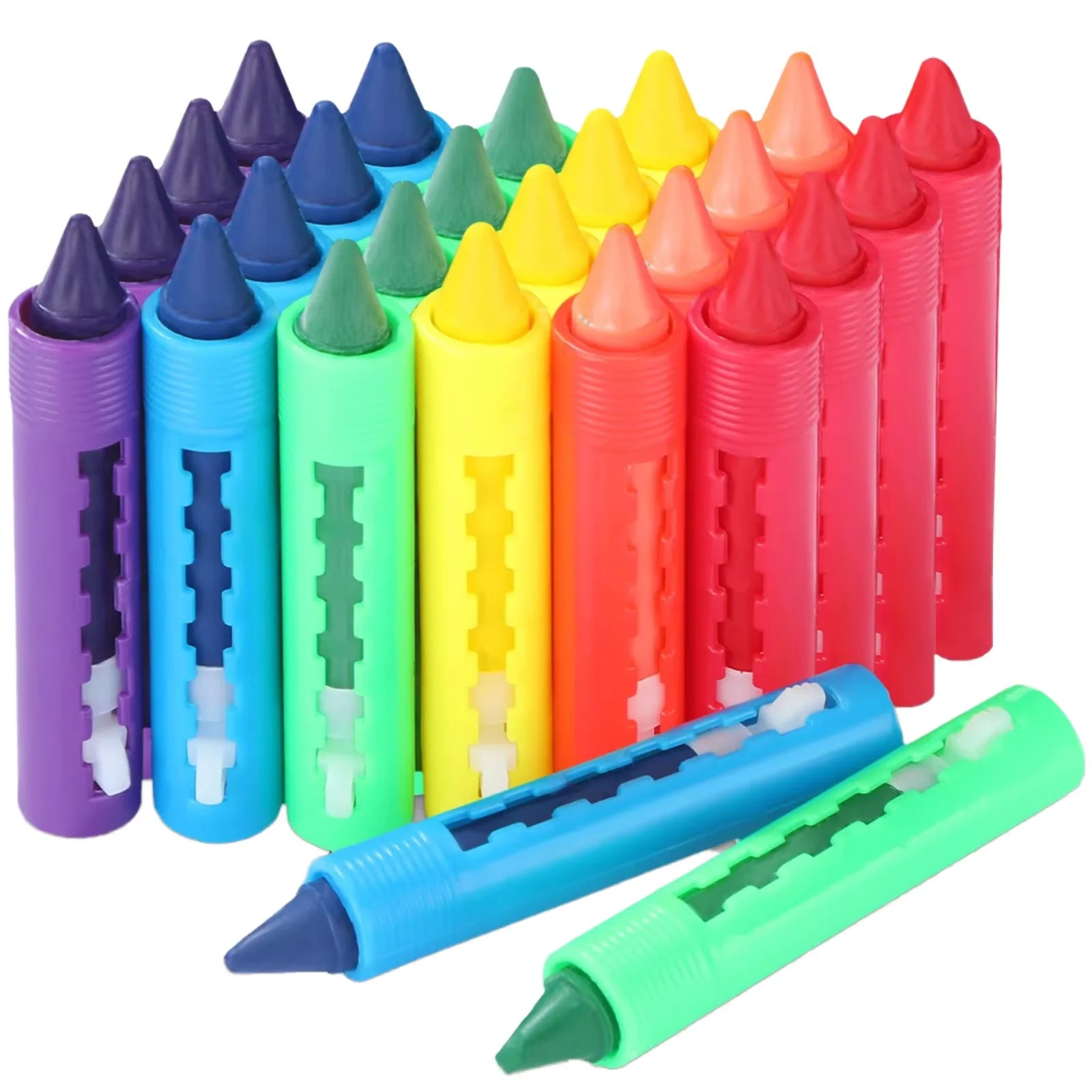 Wholesale 6 PCS Cute Mini Washable Wax Crayons Set Bathroom Multi-Color Art Kids Drawing Crayons for Sale