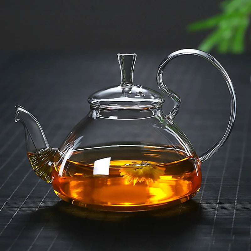 Factory Directly Arabic Turkey Arabesque High Borosilicate Glass Teapot Infuser 600ml Capacity Stove Top Safe Eco-Friendly Cafe
