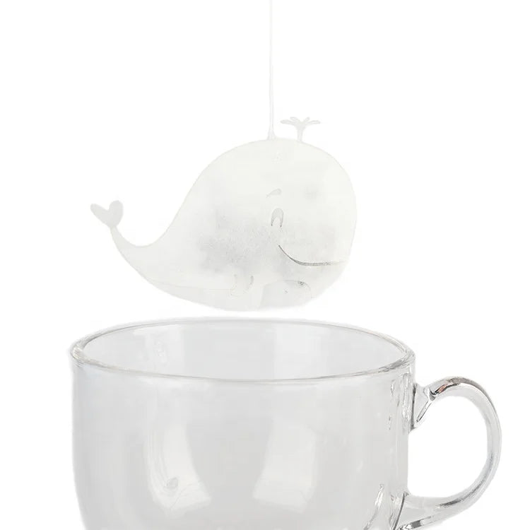 Custom Flavors Fancy Shape Tea Bag Whale Shape Tea Sachets