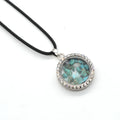 Good Quality Wholesale Fashion Long Black Rope Round Watch Shaped Charms Pendent Necklaces for Jewelry Making