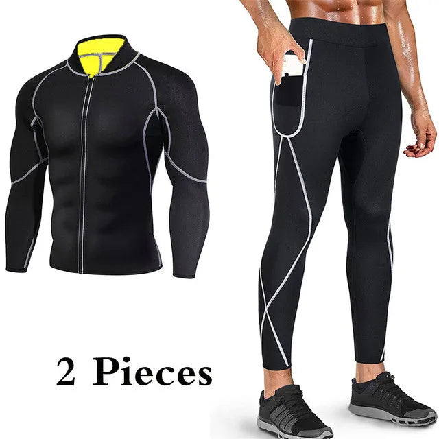 Men's Running Exercise Yoga Sauna Waist Shapewear Abdominal Sweat Burst Sweat Fitness Clothing