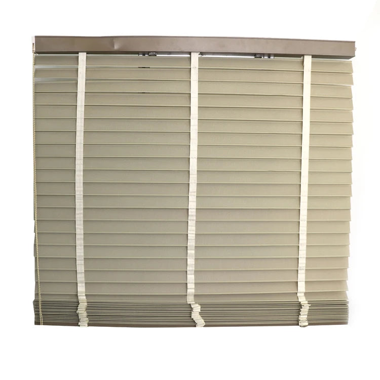 New Design Built-In Plain Polyester Fabric Vertical Blinds and Shades with Durable Bead Rope for French Window Curtain