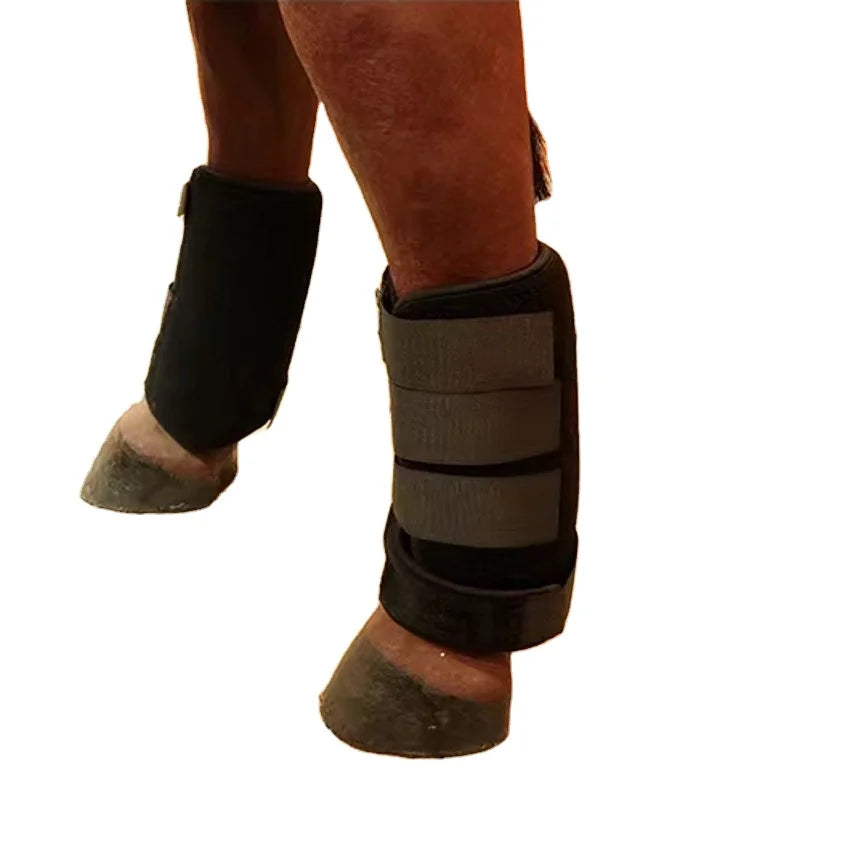 Adjustable Horse Tendon Riding Leg Boots Equine Leg Guard Boots Comfortable Neoprene Horse Leg Protector Equestrian Equipment