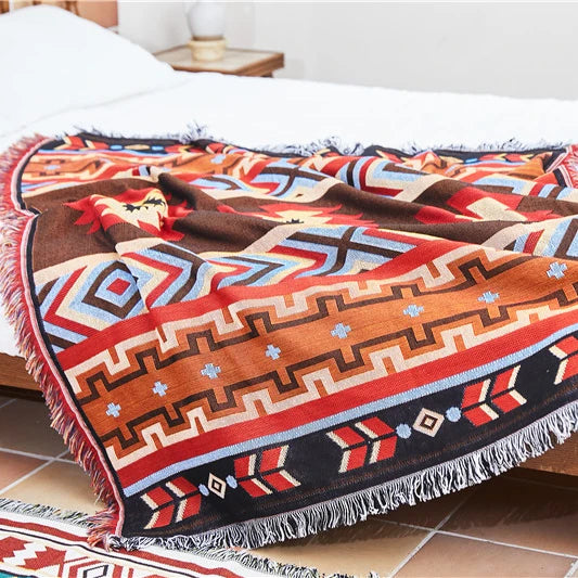 Hot Selling Boho Picnic Throw Rug Tapestry Throw Blanket Bohemian Rug