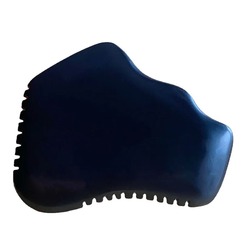 DIY Skin Care Tool High Quality Unique 7-Edge Gua Sha Bian Stone Black Spike Facial Gua Sha Scraping Tool Bian Stone Gua Sha Tools