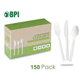EcoNewLeaf 2026 Top Selling Biodegradable Disposable Cutlery Combo with Durable Plastic Lunch Box