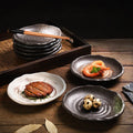 Japanese Ceramic Plate Irregular Cuisine Sushi Snack Plate Home Creative Cutlery Wholesale