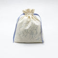 Eco Friendly Recyclable Drawstring Ribbon Cotton Pouch for Craft Photo Frame & Stickers Gift Bag