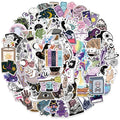100Pcs Boho Cool Cartoon Witch Stickers for Laptop Water Bottle Guitar PhoneAesthetic Vinyl Waterproof