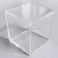 Clear Plastic Storage Boxes 100x100x100mm Acrylic Candy Boxes With Clear Lids