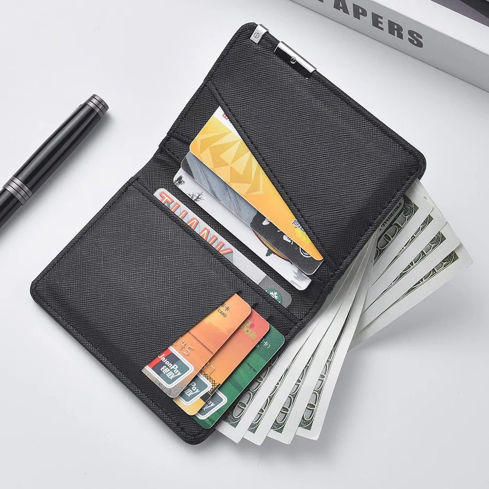 Men's Vertical Style Ultra-thin Multi-card Credit Card Holder Pu Material Men's Fashion Wallet MegaBDM