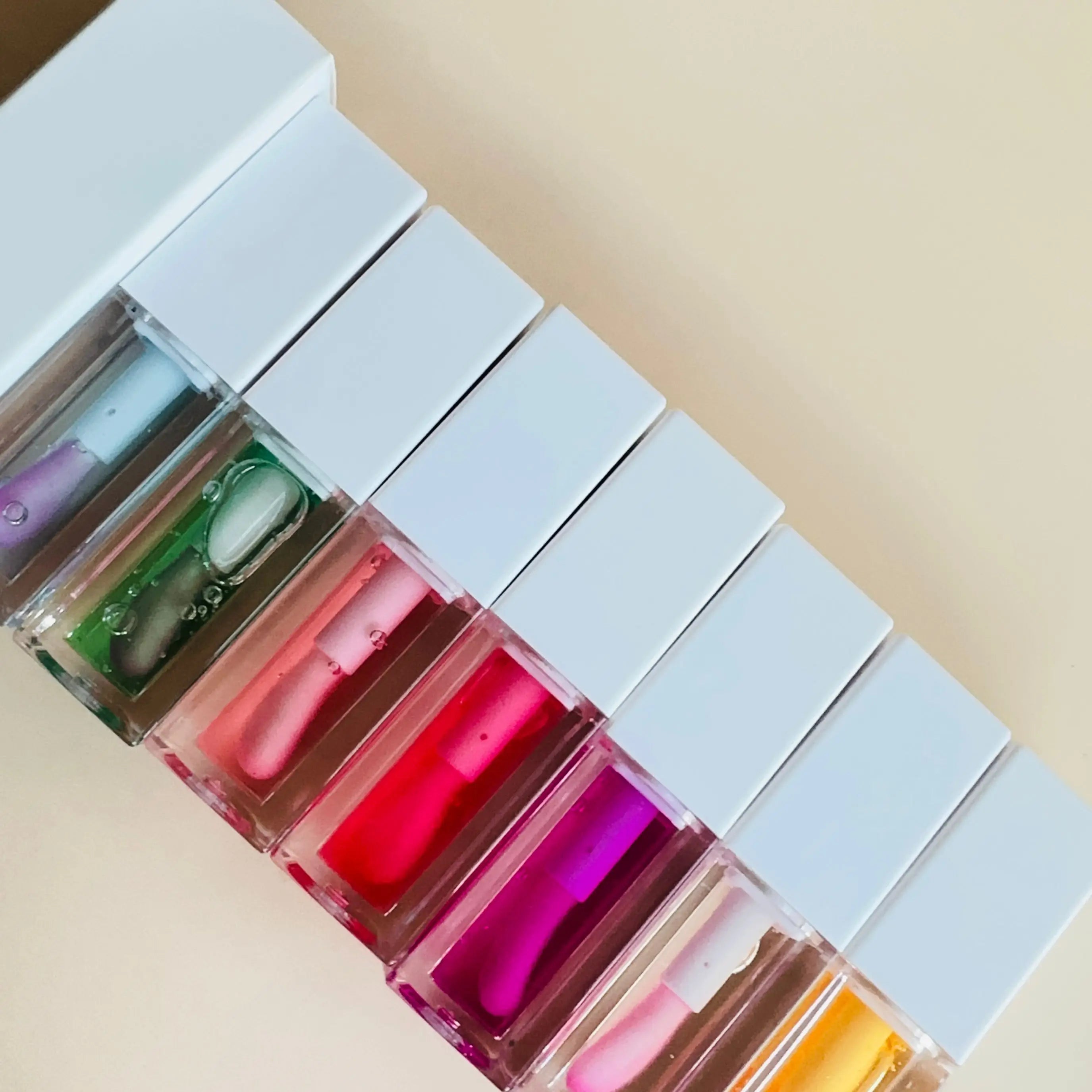 Custom Big Applicator Lip Glow Oil Vegan Natural Tinted Lip Oil Private Label