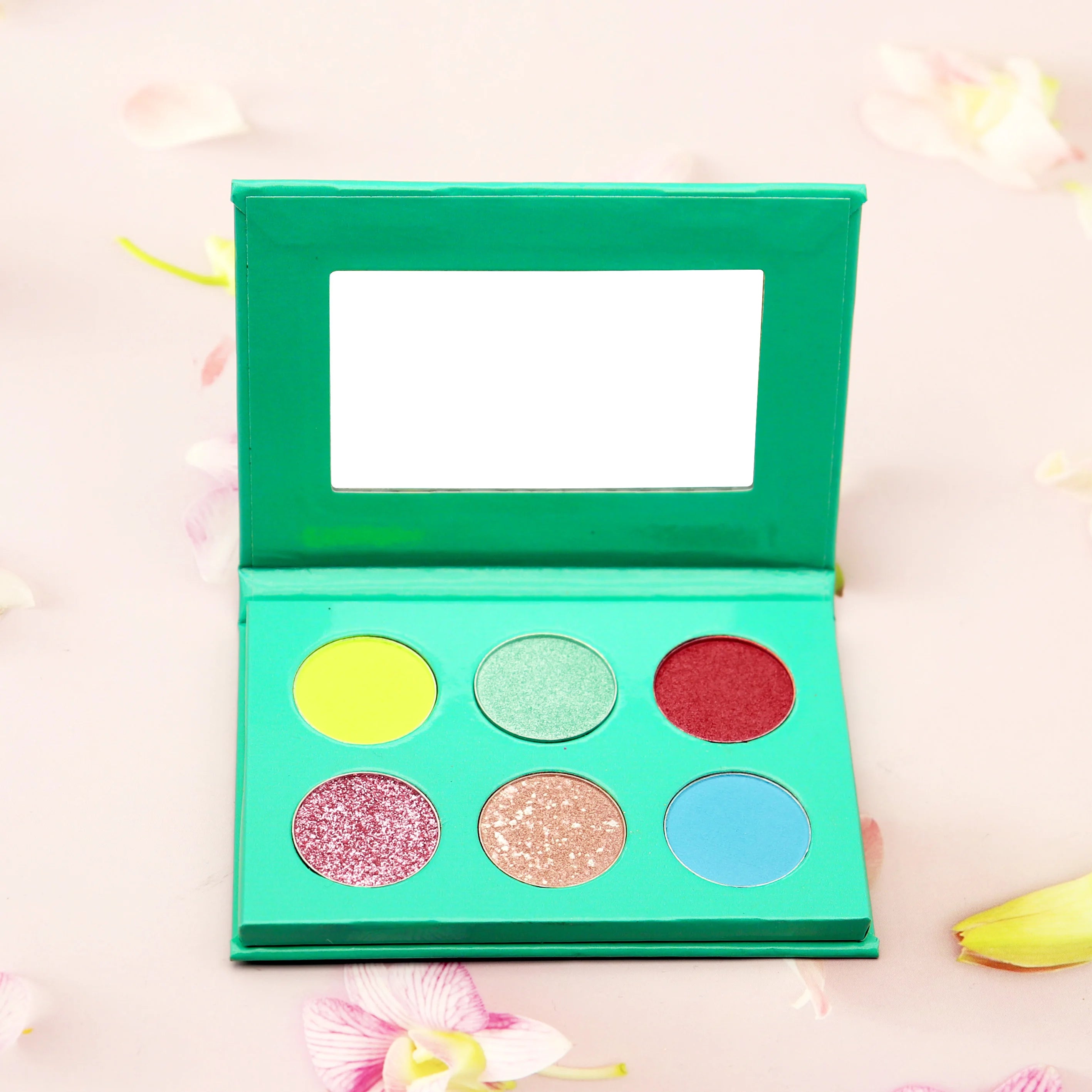 Wholesale Cosmetics Private Label DIY Makeup Cosmetic Eye Shadow 6 Color Eyeshadow Palette