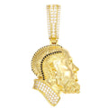Drop Shipping Hip Hop Jewelry Rapper Nipsey Hussle Portrait Memory Pendant Bling 18k Gold Plated Pendant Necklace