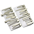 New Styles Royal Gray Metallic Hairpins Rectangle Metal Alligator Clips Cloud Hair Barrettes for DIY Women Hair Accessories