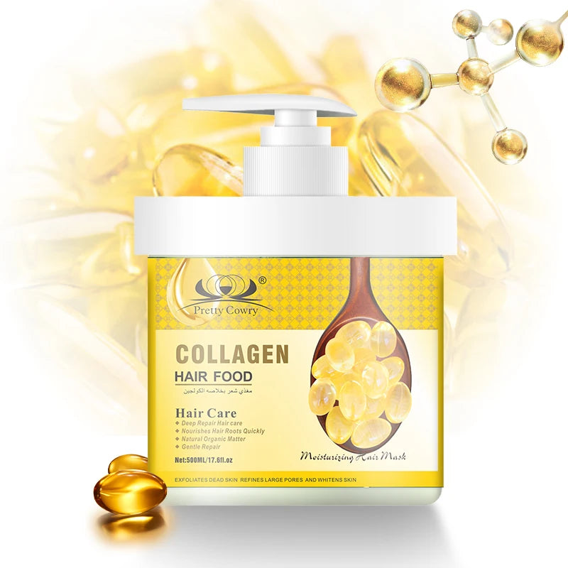 Factory Private Label Vitamin E Anti Hair Lost Natural Collangen Hair Food Cream for Dry Hair