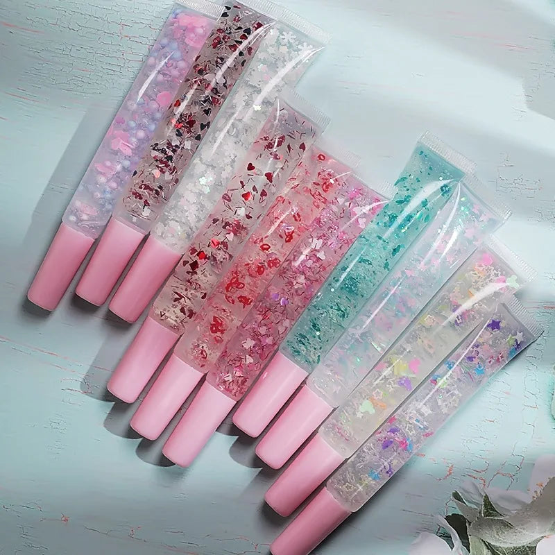 Mini Soft Tube Lipgloss Containers for Girls Crystal Jelly Moisturizing Lip Oil Flavored Lipstick Packaging