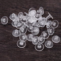 100pcs/lot Earrings Rubber Earring Back Silicone Round Ear Plug Blocked Earrings Back Stoppers Supplies for Jewelry DIY Ear