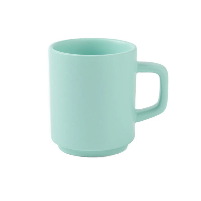 Innovative Sleeve Cup Custom Logo Engraved Ceramic Coffee Mug for Advertising and Gift Purpose