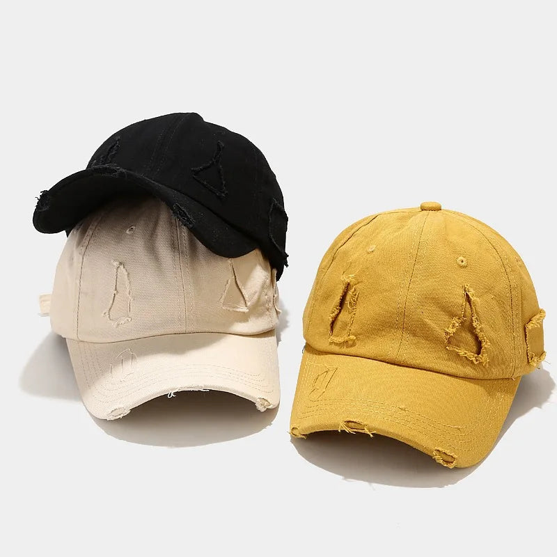 Wholesale 6-Panel Sporty Distressed Trucker Hat Leopard Dot Golf Caps for Women Street Baseball Cap for Spring Summer Outdoor